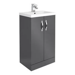 Apollo2 505mm Gloss Grey Floor Standing Vanity Unit