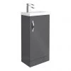 Apollo2 405mm Gloss Grey Compact Floor Standing Vanity Unit