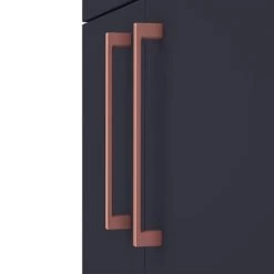 Arezzo 500 Matt Blue Floor Standing Vanity Unit with Rose Gold Handles 7 Arezzo 500 Matt Blue Floor Standing Vanity Unit with Rose Gold Handles -Cloakroom Vanity Units Shop AZB5FSVRG d3 460