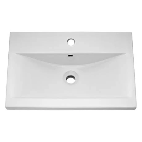 Arezzo 500 Matt Blue Wall Hung 1-Drawer Vanity Unit with Chrome Handle 2 Arezzo 500 Matt Blue Wall Hung 1-Drawer Vanity Unit with Chrome Handle - Image 2