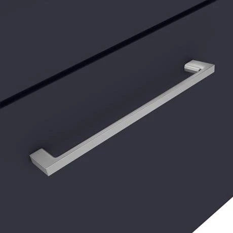 Arezzo 500 Matt Blue Wall Hung 1-Drawer Vanity Unit with Chrome Handle 3 Arezzo 500 Matt Blue Wall Hung 1-Drawer Vanity Unit with Chrome Handle - Image 3