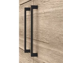 Arezzo Floor Standing Vanity Unit - Rustic Oak - 500mm with Matt Black Handles 8 Arezzo Floor Standing Vanity Unit - Rustic Oak - 500mm with Matt Black Handles -Cloakroom Vanity Units Shop AZRO5FSVMB d3 460