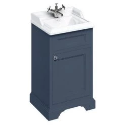 Burlington 50cm Freestanding Cloakroom Vanity Unit & Basin - Blue