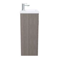 Brooklyn 500mm Grey Avola Vanity Unit - Floor Standing 2 Door Unit -Cloakroom Vanity Units Shop BFS5GRY D6 460