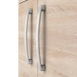 Brooklyn 500 Natural Oak Floor Standing Vanity Unit with Thin-Edge Basin -Cloakroom Vanity Units Shop BFS5NTE d2 460