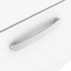 Brooklyn 600mm White Gloss 2 Drawer Wall Hung Vanity Unit -Cloakroom Vanity Units Shop BWH6W2D d4 460