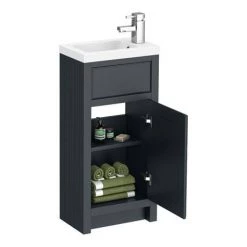 Chatsworth Traditional Graphite Small Vanity - 400mm Wide 8 Chatsworth Traditional Graphite Small Vanity - 400mm Wide -Cloakroom Vanity Units Shop C400BLK ND2 460
