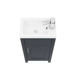 Chatsworth Traditional Graphite Small Vanity - 400mm Wide 9 Chatsworth Traditional Graphite Small Vanity - 400mm Wide -Cloakroom Vanity Units Shop C400BLK ND3 460