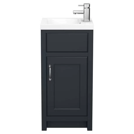 Chatsworth Traditional Graphite Small Vanity - 400mm Wide 5 Chatsworth Traditional Graphite Small Vanity - 400mm Wide - Image 5