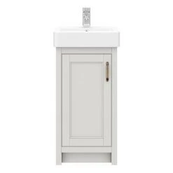 Chatsworth Traditional Grey Vanity - 425mm Wide -Cloakroom Vanity Units Shop C425GRY D5 460