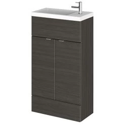 Hudson Reed Fusion Hacienda Black 505x260mm Compact Vanity Unit & Basin