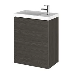 Hudson Reed 400mm Hacienda Black Wall Hung Compact Unit & Basin