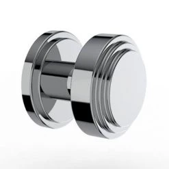 Burlington Chalfont 1000mm Classic Grey Single Drawer Double Basin Unit with Chrome Handles -Cloakroom Vanity Units Shop CHKCHR 460