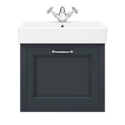 Chatsworth Traditional Graphite 560mm Wall Hung Vanity -Cloakroom Vanity Units Shop CWH560BLK d6 460