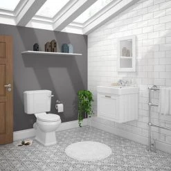 Chatsworth Traditional White 560mm Wall Hung Vanity -Cloakroom Vanity Units Shop CWH560WHT new d2 460