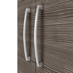 Brooklyn 1205mm Grey Avola Double Basin Vanity Unit -Cloakroom Vanity Units Shop DBFS12GRY detail3 460