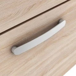 Brooklyn 1205mm Natural Oak Double Basin 4 Drawer Vanity Unit -Cloakroom Vanity Units Shop DBFS12N4D D3N 460