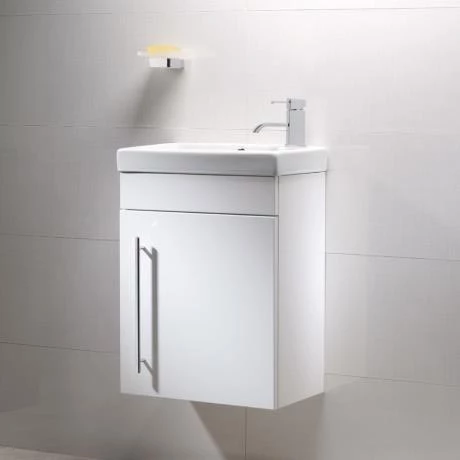 Roper Rhodes Esta 450mm Cloakroom Wall Mounted Unit - Gloss White 2 Roper Rhodes Esta 450mm Cloakroom Wall Mounted Unit - Gloss White - Image 2