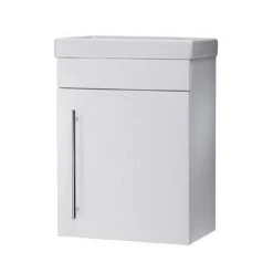 Roper Rhodes Esta 450mm Cloakroom Wall Mounted Unit - Gloss White