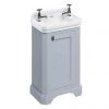 Burlington Freestanding Cloakroom Vanity Unit & Basin - Classic Grey