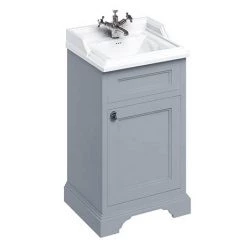 Burlington 50cm Freestanding Cloakroom Vanity Unit & Basin - Classic Grey
