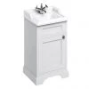 Burlington 50cm Freestanding Cloakroom Vanity Unit & Basin - Matt White