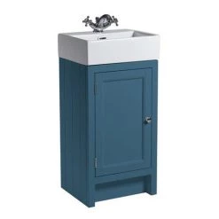 Roper Rhodes Hampton Cloakroom Unit & Basin - Derwent Blue