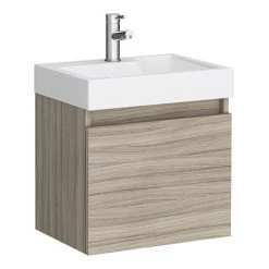 Milan Juno 500 x 360mm Driftwood Wall Hung Vanity Unit