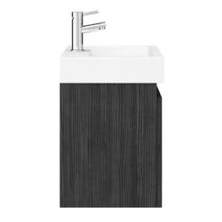 Milan Juno 500 x 360mm Black Wall Hung Vanity Unit -Cloakroom Vanity Units Shop JN5HB n d7 460