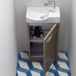 Roper Rhodes Mia 450mm Freestanding Unit - Gloss White -Cloakroom Vanity Units Shop MIA450DE D2N 460