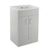 Toreno Light Grey 500mm Modern Vanity Unit