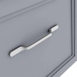 Period Bathroom Co. Wall Hung Vanity - Matt Grey - 500mm 1 Drawer with Chrome Handle 5 Period Bathroom Co. Wall Hung Vanity - Matt Grey - 500mm 1 Drawer with Chrome Handle -Cloakroom Vanity Units Shop PBC5WHGRY1D d2 460