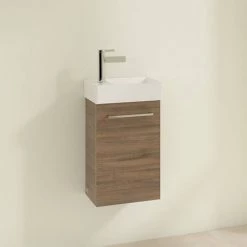 Villeroy and Boch Avento Arizona Oak 360mm Wall Hung Vanity Unit with Right Bowl Basin 6 Villeroy and Boch Avento Arizona Oak 360mm Wall Hung Vanity Unit with Right Bowl Basin -Cloakroom Vanity Units Shop SAVE32VH01 D1 460